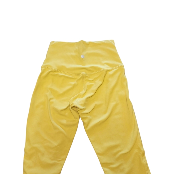 Lululemon Athletica Neon Yellow High-rise Athletic Leggings Size 4 - Picture 4 of 10